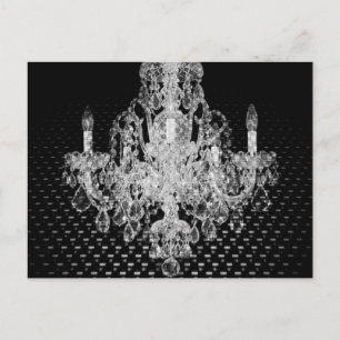 Grunge Steampunk luxury crystal Chandelier Vykort