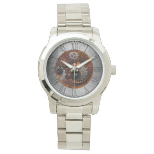 Grunge Steampunk tar tid på och utrustar Armbandsur