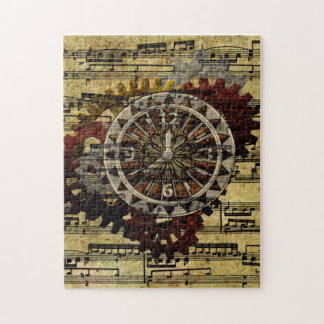 Grunge Steampunk tar tid på och utrustar Pussel