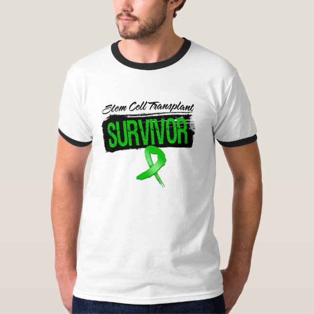 Grunge Stem Cell Transplant Survivor Tee (Framsida)