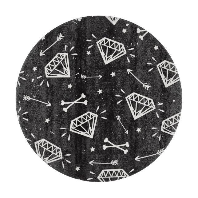 Grunge sten: diamanter, ben mönster. (Framsidan)