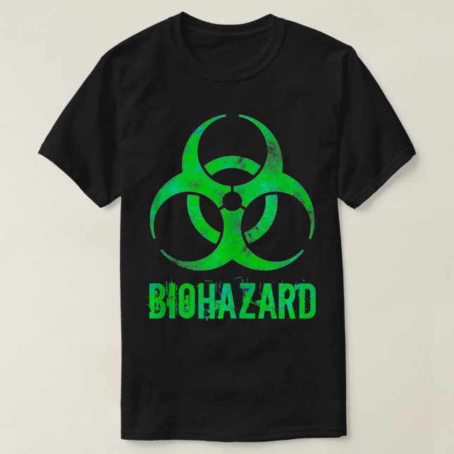 Grunge Stil Biohazard Toxic Distress Novelty Gi T Shirt (Design framsida)