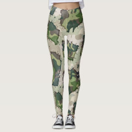 Grunge Stil Camouflage Seamless Mönster Stil Leggings