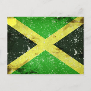 Grunge stil Jamaican-design Vykort