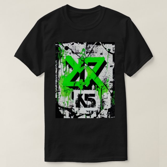 Grunge Stil T Shirt (Design framsida)