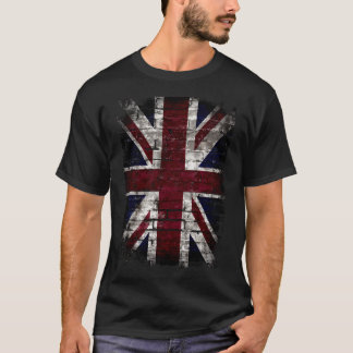 Grunge Storbritannien Flagga, Storbritannien, Punk T Shirt