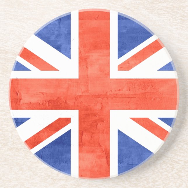 Grunge Storbritannien Flagga Underlägg (Framsidan)