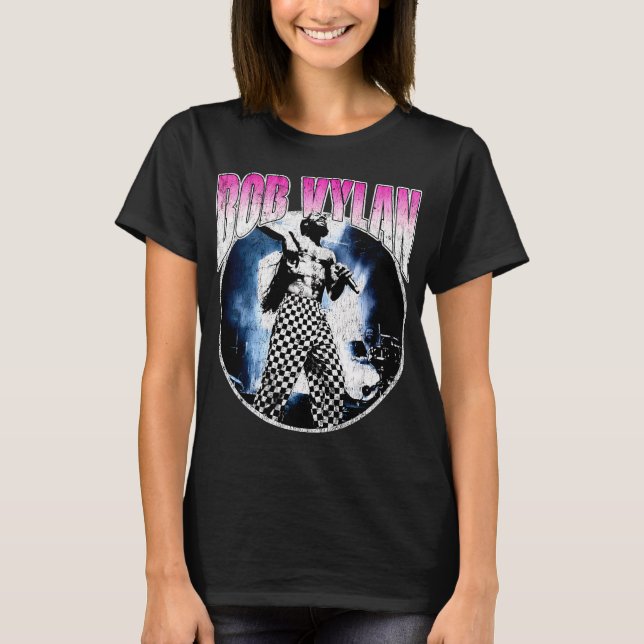 Grunge Style Punk Rock Musiker T Shirt (Framsida)
