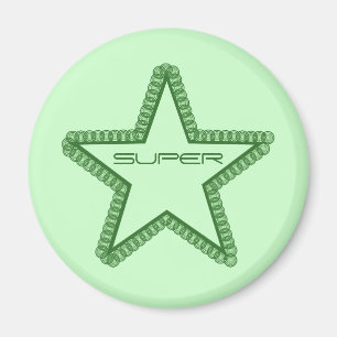 Grunge Superstar Magnet, Forest Grönt Magnet