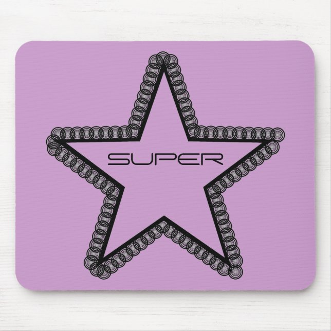 Grunge Superstar Mousepad Musmatta (Framsidan)