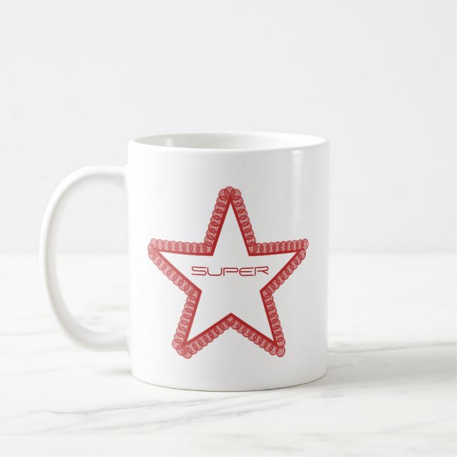 Grunge Superstar Mugg, Red Kaffemugg (Vänster)