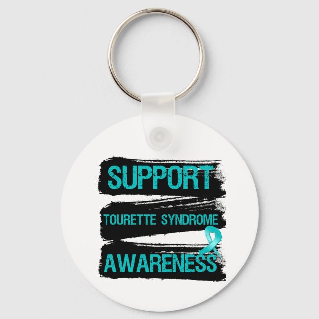 Grunge - Support Tourette Syndrome Awareness Nyckelring (Framsida)