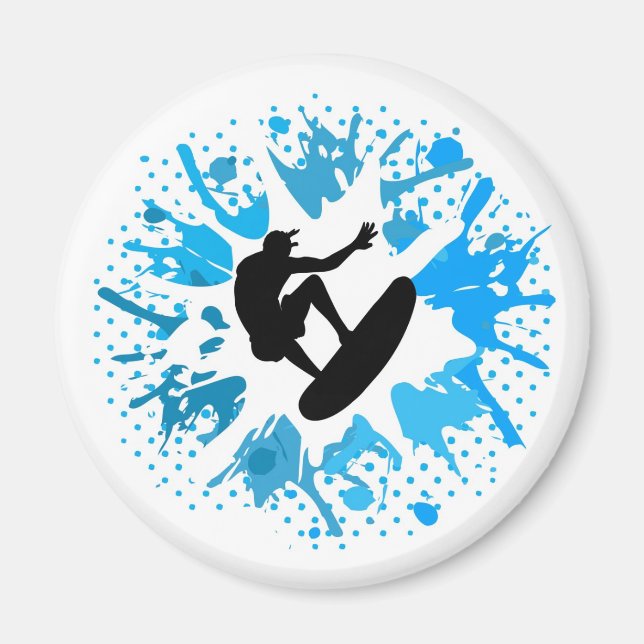 Grunge surfer magnet (Framsidan)
