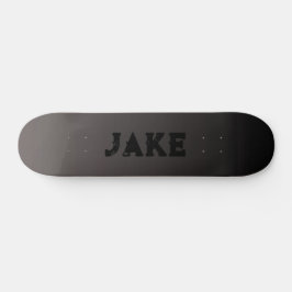 Grunge Svart på Brun Gradient Mörk Mini Skateboard Bräda 18,5 Cm