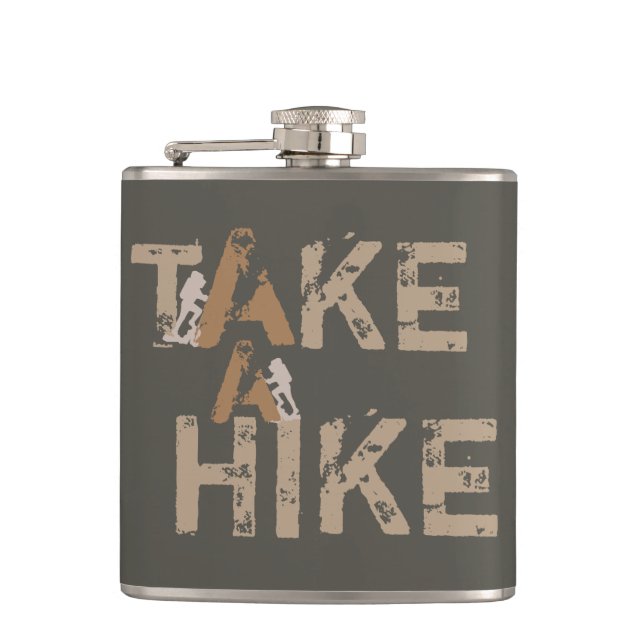 Grunge Ta en hike Typografi Fickplunta (Framsidan)