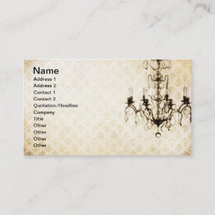Grunge Tapet Chandelier 11 Visitkort
