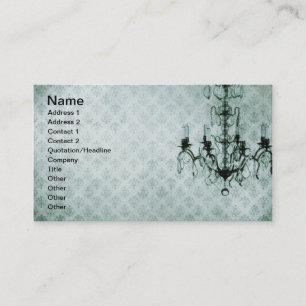Grunge Tapet Chandelier 12 Visitkort