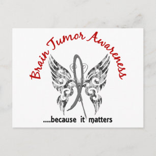 Grunge Tattoo Butterfly 6.1 Brain Tumor Vykort