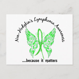 Grunge Tattoo Butterfly 6.1 Non-Hodgkin's Lymphoma Vykort