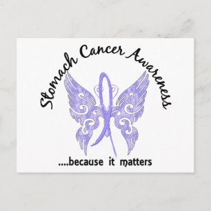 Grunge Tattoo Butterfly 6.1 Stomach Cancer Vykort