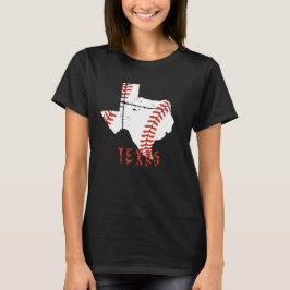 Grunge Texas Baseball T Shirt