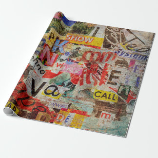 Grunge texturerad bakgrundskonstruktion med gammal presentpapper