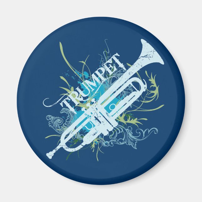 Grunge Trumpet Magnet (Framsidan)