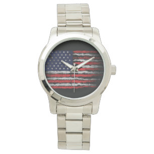 Grunge U.S.A.-flagga Armbandsur