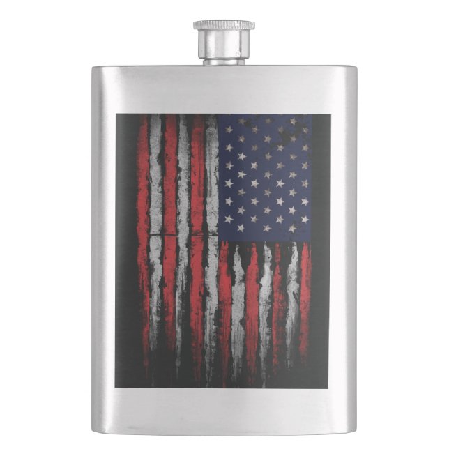 Grunge U.S.A.-flagga Fickplunta (Framsidan)