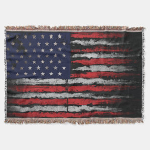 Grunge U.S.A.-flagga Filt