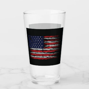 Grunge U.S.A.-flagga Glaskopp