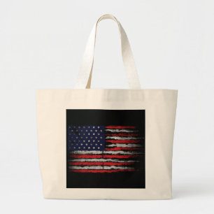 Grunge U.S.A.-flagga Jumbo Tygkasse