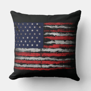 Grunge U.S.A.-flagga Kudde