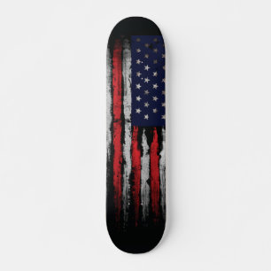 Grunge U.S.A.-flagga Mini Skateboard Bräda 18,5 Cm