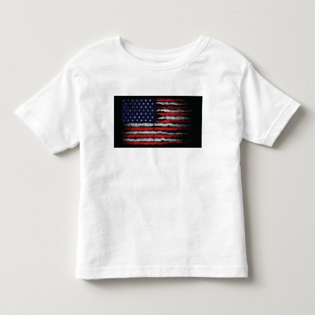 Grunge U.S.A.-flagga T Shirt (Framsida)