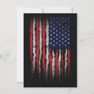 Grunge U.S.A.-flagga Tack Kort