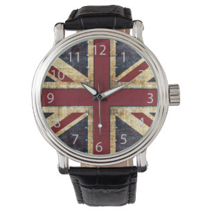 Grunge Union Jack Armbandsur