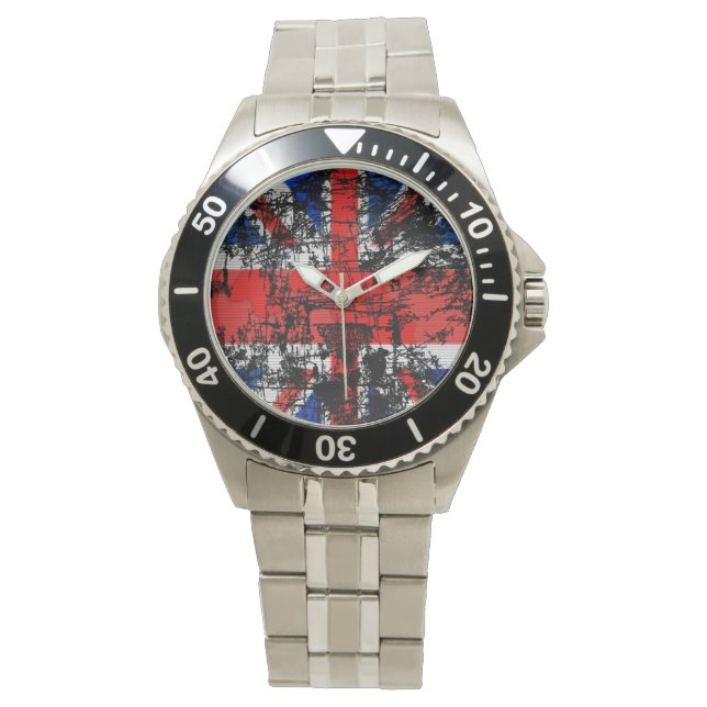 Grunge Union Jack Manar Watch Armbandsur (Framsida)