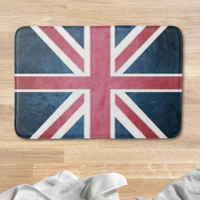 Grunge United Kingdom british Union jack flagga Badrumsmatta (Grunge United kingdom british union jack flag Bath Mat)