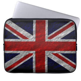Grunge United Kingdom Flagga 2 Laptop Fodral