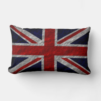 Grunge United Kingdom Flagga 2 Lumbarkudde