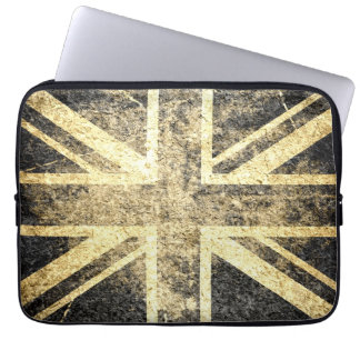 Grunge United Kingdom Flagga 4 Laptop Sleeve
