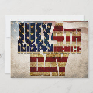 Grunge USA 4 juli självständighetsgrafik