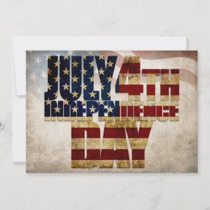 Grunge USA 4 juli självständighetsgrafik