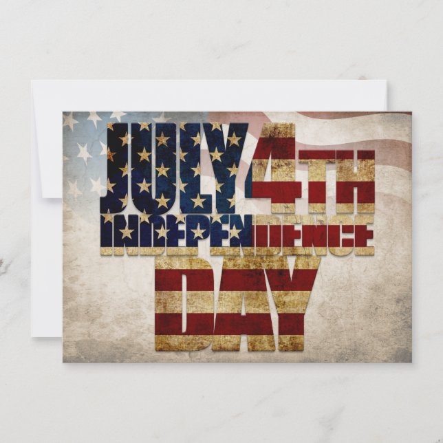 Grunge USA 4 juli självständighetsgrafik (Framsida)