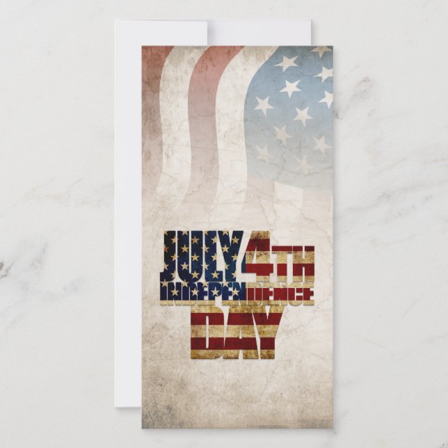 Grunge USA 4 juli självständighetsgrafik (Framsida)