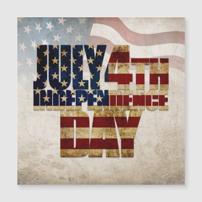 Grunge USA 4 juli självständighetsgrafik (Framsida)