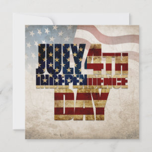 Grunge USA 4 juli självständighetsgrafik