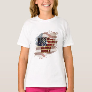 Grunge USA 4 juli självständighetsgrafik T Shirt