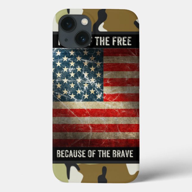 Grunge USA flagga, Camouflage iPad Mini Retina Cas (Baksida)